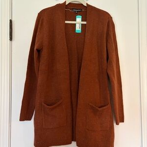 NWT Love Ellie Wells Confetti Cardigan- Burnt Orange